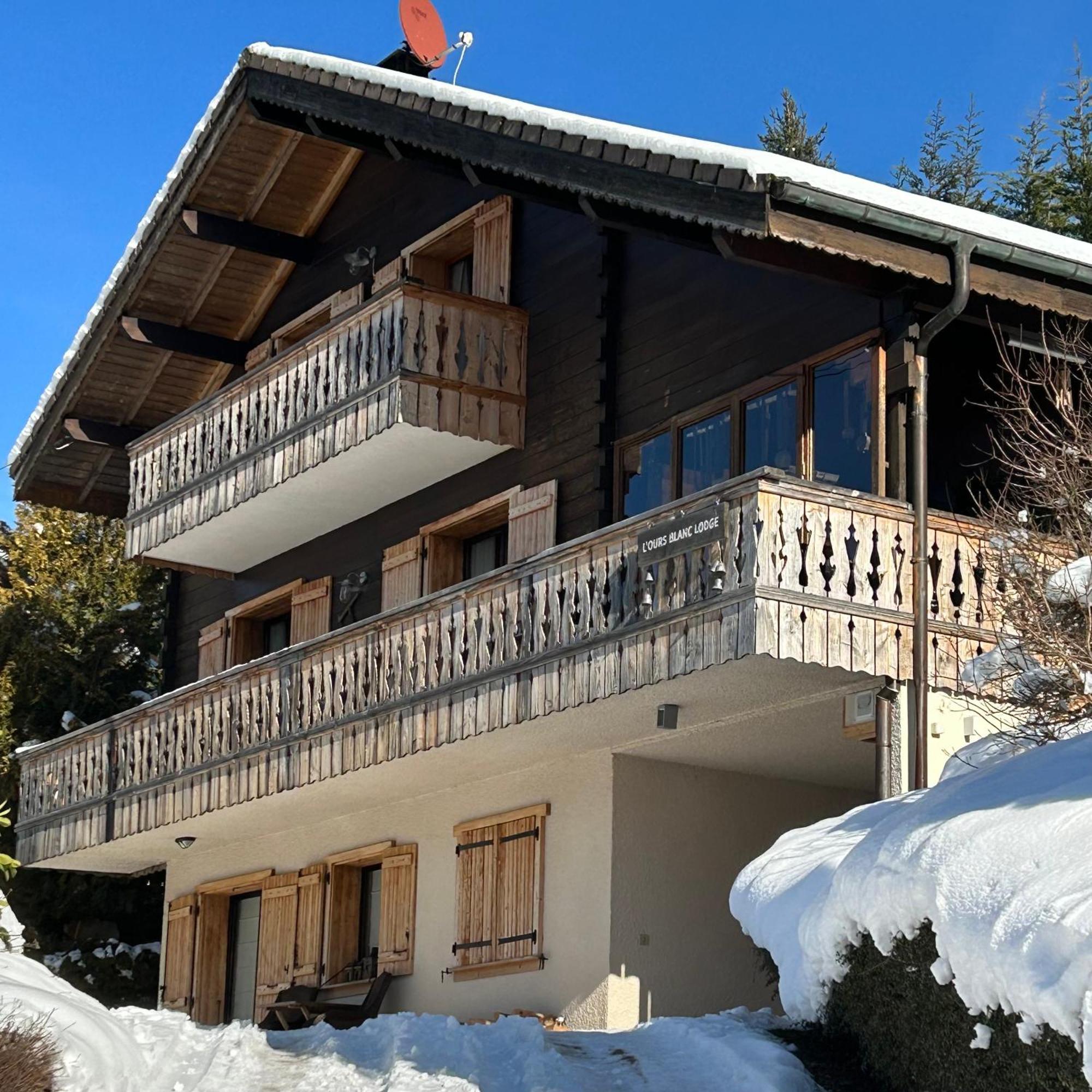 L'Ours Blanc Lodge Le Biot Exterior foto